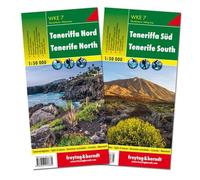 Tenerife North and South Hiking + Leisure Map, 2 Sheets 1:50 000