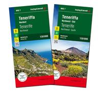 Tenerife North and South, Walking map Set 1:50.000