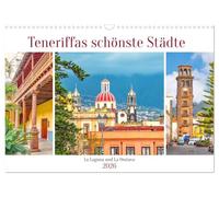 Teneriffas schönste Städte - La Laguna und La Orotava (Wandkalender 2026 DIN A3 quer), CALVENDO Monatskalender: Die größte kanarische Vulkaninsel vor der Küste Afrikas.