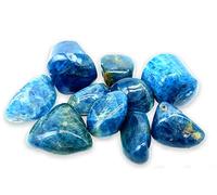 TENET - 3 pierres naturelles polies pour cristallothérapie, Reiki et méditation - 18-25 mm (apatite)