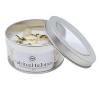 TENET - Bougie Parfumée Artisanale avec Pierres Précieuses, 70g, Mèche en Coton, Durée 10-12 Heures, Fabriquée en Inde (GELSOMINO - CRISTAL DE ROCHE - ÉQUILIBRE SPIRITUEL)