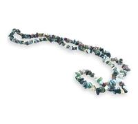 TENET - Collier chips en pierres naturelles pour cristallothérapie, Reiki et méditation - 84 cm, Pierre