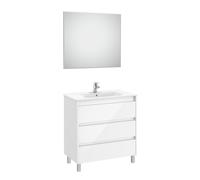 Tenet Pack 3 Tiroirs 800 Mm Blanc Brillant - ROCA A851791806