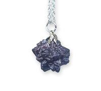 TENET - Pendentif en pierre naturelle véritable avec chaîne, UNICA, Acier inoxydable, Divers
