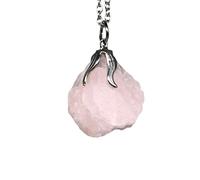 TENET - Pendentif en pierre naturelle véritable avec chaîne, UNICA, Acier inoxydable, Divers