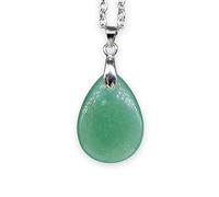 TENET - Pendentif en pierres dures naturelles en forme de jeu d'eau, unisex, Métal, Divers