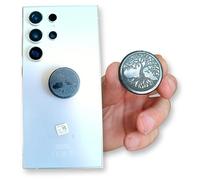 TENET - PIERRE DE SHUNGITE NATUREL 100% Russie (DISQUE PLAQUE ADHÉTISME PROTECTION ÉLECTROMAGNÉTISME CELLUAIRE ARBRE DE VIE 30MM)