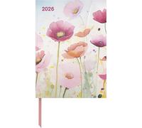 teNeues - Bright Flowers 2026 - Agenda semainier floral 2026 - 16 x 22 cm - Avec fermeture magnétique - Pour les amoureux de la nature et des fleurs : Magneto Diary