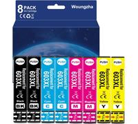 Teng 603XL Lot de 8 cartouches d'encre compatibles avec Epson 603 603XL pour Epson Expression Home XP-2100 XP-2105 XP-3100 XP-3105 XP-4100 XP-4105 Workforce WF-2810 WF-2830 WF-2835 WF-2850