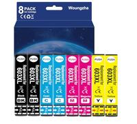 Teng 603XL Lot de 8 cartouches d'encre compatibles avec Epson 603 603XL pour Epson Expression Home XP-2100 XP-2105 XP-3100 XP-3105 XP-4100 XP-4105 Workforce WF-2810 WF-2830 WF-2835 WF-2850