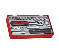 Teng TT3819 Lot de douilles 9,5 mm 19 pièces