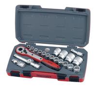 Teng T1221 Lot de 21 douilles métriques 1/2"