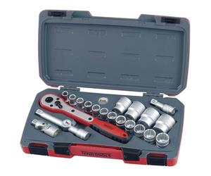 Teng T1221 Lot de 21 douilles métriques 1/2"