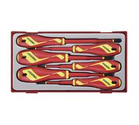 Jeu de 6 tournevis Plats - PH et PZ - Isolés 1000 Volts Teng Tools TTV706N