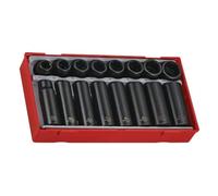 Teng TT9116 Lot de 16 douilles à choc et standard 12,7 mm