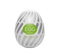 Tenga Masturbateur Egg Brush - œuf texturé silicone blanc - usage unique 1 pièce