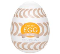 TENGA - Masturbateur œuf texturé Ring - silicone blanc - 1 pièce