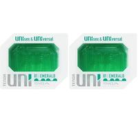 TENGA UNI jetable, à usage unique, extensible, texturé, unisexe, universel, Emerald (Lot de 2)