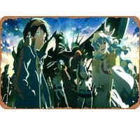 Tengen Toppa Gurren Lagann Affiche murale décorative rétro en métal 20,3 x 30,5 cm