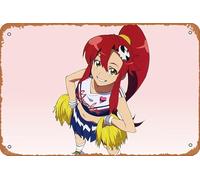 Tengen Toppa Gurren Lagann, Yoko Littner Poster Décoration murale rétro en métal 20,3 x 30,5 cm