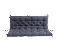 Tenger Home Coussin pour Banc de Jardin avec Dossier déperlant et résistant aux UV pour l'intérieur et l'extérieur Coussin d'assise avec Dossier pour balancelle (Anthracite, 150 * 50 * 50 * 10 cm)