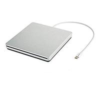 tengertang Super lecteur externe USB-C, graveur CD/DVD-RW externe portable pour MacBook/asus/asus/Dell Latitude/MacBook Pro (argent)