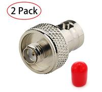 TengKo Original SMA Femelle à BNC Connecteur Femelle Adaptateur de Conversion pour Radio Bidirectionnelle BaoFeng UV-5R FD-880 et Plus d'antenne Mobile(2 Pack)