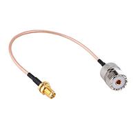 TengKo portable Antenne Adaptateur Câble SMA femelle UHF SO-239 Connecteurs femelles 15cm pour Wouxun Baofeng Quasheng Linton connecte UHF base et des antennes mobiles