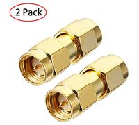 Tengko RF Coaxial Adaptateur connecteur SMA Coax Jack connecteur SMA mâle vers SMA mâle (2-Pack)