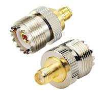 TengKo RF Coaxial Coax Adaptateur SMA Femelle UHF Femelle SO239 Connecteur (2pc)