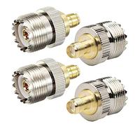 TengKo SMA Femelle à UHF Femelle SO239 Connecteur RF Coaxial Coaxial Adaptateur pour WiFi Antenne Répéteurs Radio Signal Extension Câble (4 Pack)