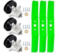 TENGMUJX Kit de lames de tondeuse à levage moyen pour MTD Cub Cadet RZT S54 LX54 T310 GT54 137,2 cm avec 3 lames de tondeuse 618-06978 (3) 942-05056