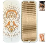 TENGRY Sadhu Board - Clous en cuivre spécialement conçus - 10 mm - Planche à ongles légère - Pour pieds - Massage d'acupuncture - Tapis d'acupression - Planche à ongles - Cadeau de yoga (fleur de