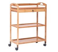 Tengtengshangpu Desserte À Roulettes En Bois Mince, Desserte de Cuisine 59 X 33 X 81 Cm, Meuble D'Appoint Polyvalent Pour Le Salon, Solution de Rangement Multifonctionnelle Etu Encombrante./A/59*33*81