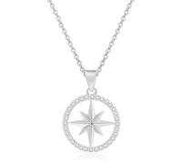 TENGWA KPOP Collier Femme Étoile à Huit Branches Bijoux Argent 2 cm Pendentif 42 cm Colier Avec 55 Cartes Photo Stray Unisexe SKZ Objet de Collection pour Fans Souvenir STAY