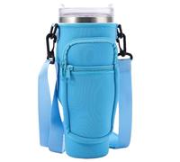 TENGWA Porte Bouteille Isotherme Convient pour Stanley 40 oz Bleu Porte Gourde Sac à Dos Accessoires Stanley Cup Adapté à la Marche et à la Randonnée au Camping