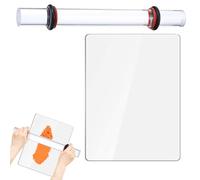 TENGWA Rouleau d'argile Acrylique 2 Pièces Outils de Modelage Argilerevêtement Antiadhésif Rouleau Acrylique Argile pour Outils de Modelage et de Façonnage d'argile DIY