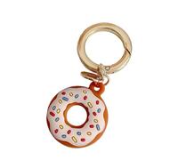 TENGWA Silicone Porte Cle Beige 3,5 * 10cm Coque Résistant aux Rayures et aux Chocs Compatible Tag Protection Lavable sans Danger pour Les Enfants Animaux Bagages Sacs