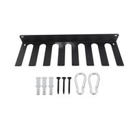 TengXiCLP Porte-Bagages pour Salle de Sport avec 8 Crochets, Support Mural pour équipements de Gym pour Bandes de résistance, Barre de Musculation, Corde à Sauter, Porte-Bagages pour Salle d