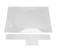 TengXiCLP Table d'appoint en Acrylique, Table de Chevet Moderne à 2 Niveaux, Table d'appoint Transparente avec Un Design Simple, matériau Acrylique léger et Robuste pour Salon, Chambre à