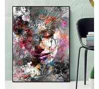 TengYuer DIY Bricolage Diamond Painting Kits, Filles abstraites 5D Peinture Diamant Artisanat Strass Point Croix Painting Kit Complet pour Adultes, Enfants, Décoration Intérieur Round Drill, 50x70cm