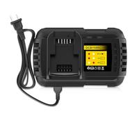 TenHutt Chargeur de rechange rapide 6,0 A DCB118 pour chargeur Dewalt 12 V/20 V 60 V MAX DCB112 DCB115 DCB1104 DCB1106 DCB101 DCB104 DCB1112, compatible avec Dewalt 12 V/20 V MAX et 20 V/60 V Flex
