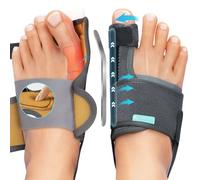 TENICORE Amélioré Hallux Valgus Correcteur avec 2 Barres d'angle，Orthese Hallux Valgus avec Coussin en Silicone Soulagement des Hallux Valgus Séparateurs d'orteils 1 Paire Femme et Homme