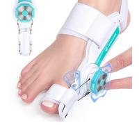 TENICORE Orthese Hallux Valgus Boutons Réglables Separateur D'orteil Attelle pour Hallux Valgus Homme et Femme Pour Redresser les Orteils 1 Pièce Taille L