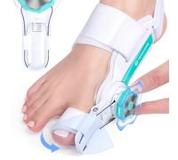 TENICORE Orthese Hallux Valgus Boutons Réglables Separateur D'orteil Attelle pour Hallux Valgus Homme et Femme Pour Redresser les Orteils 1 Pièce Taille M