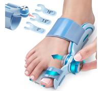 TENICORE Orthese hallux valgus Coussin Épais en Silicone, Attelle pour Hallux Valgus correcteur avec 3 Angles de Fixation Différents, Double Résistance à la Traction Pied Gauche et Droit (1 Pièce)
