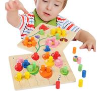 Tenir Jouets De Wood - Tri Couleur Jouer Kinder, 3 Ans De Développement du Financement | Cérémonie Motrice avec Éléments Colorés pour Soutenir L'apprentissage Couleurs, Saisissant À L'âge