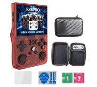 TENIREALX Console de jeu portable rétro R36S Pro, avec 128 Go de jeux classiques intégrés, écran IPS de 3,5" et système Linux portable