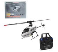 TENIREALX RC ERA C129 V2 Hélicoptère RC 4CH 2,4 GHz RTF Flybar 6 axes Gyro Mini 3D Flips Télécommande Hélicoptère Maintien d'altitude, Décollage/Atterrissage à une touche pour adultes et débutants