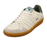 Ténis Gola Eagle 86 Femme - Cuir Off White Et Vert - 38